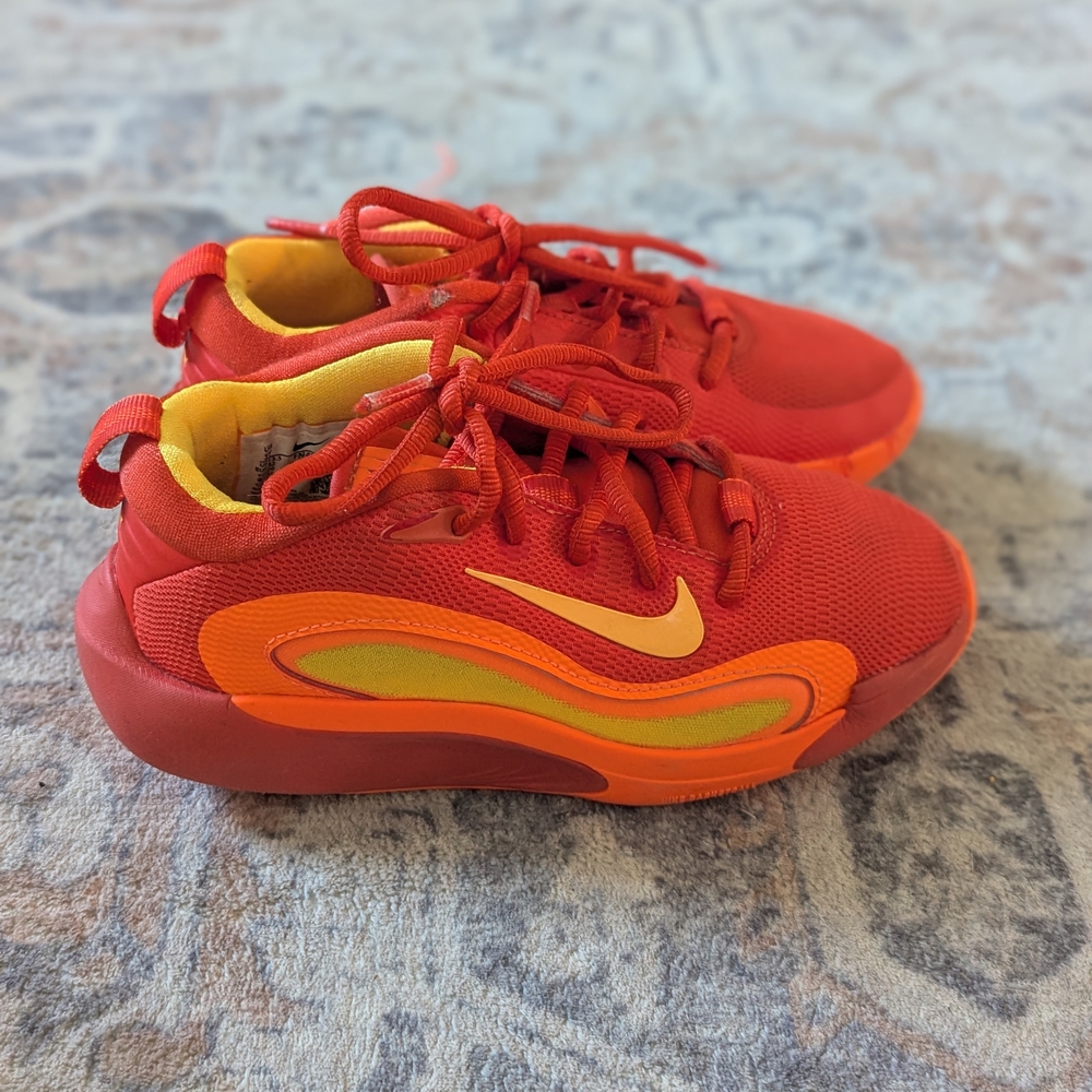 Nike Red and Orange Dynamic Sneakers